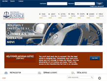 Tablet Screenshot of michiganjustice.org
