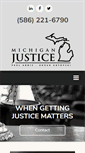 Mobile Screenshot of michiganjustice.com
